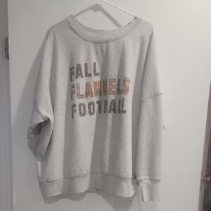 Maurices Fall Flannel Football Sweatshirt